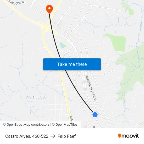 Castro Alves, 460-522 to Faip Faef map