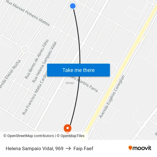 Helena Sampaio Vidal, 969 to Faip Faef map