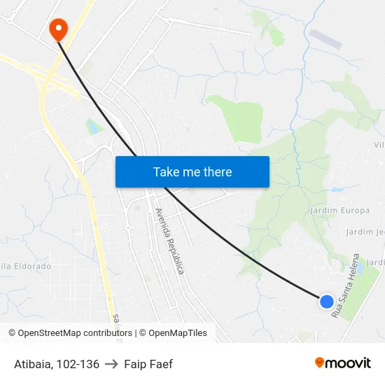 Atibaia, 102-136 to Faip Faef map