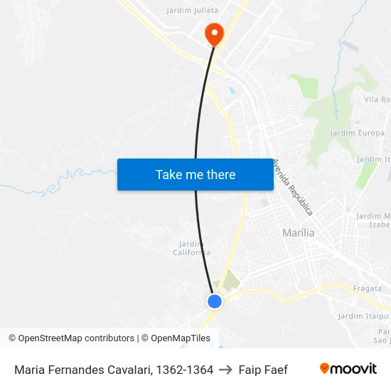 Maria Fernandes Cavalari, 1362-1364 to Faip Faef map