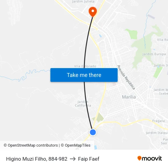 Higino Muzi Filho, 884-982 to Faip Faef map