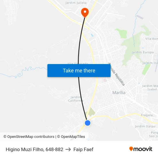 Higino Muzi Filho, 648-882 to Faip Faef map