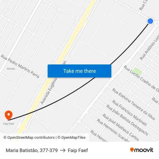 Maria Batistão, 377-379 to Faip Faef map