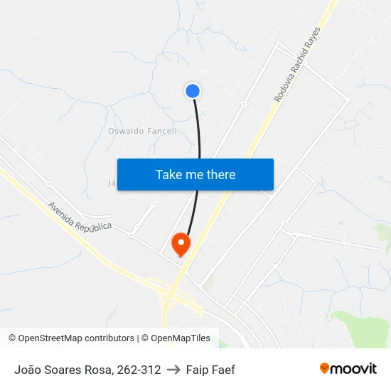 João Soares Rosa, 262-312 to Faip Faef map