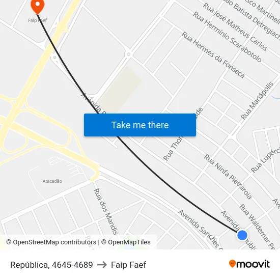 República, 4645-4689 to Faip Faef map