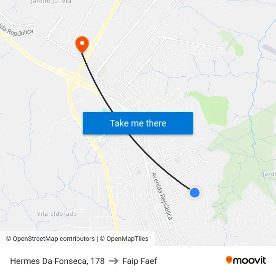 Hermes Da Fonseca, 178 to Faip Faef map