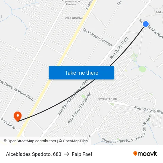 Alcebíades Spadoto, 683 to Faip Faef map