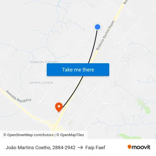 João Martins Coelho, 2884-2942 to Faip Faef map