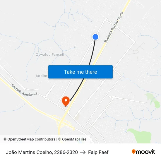 João Martins Coelho, 2286-2320 to Faip Faef map