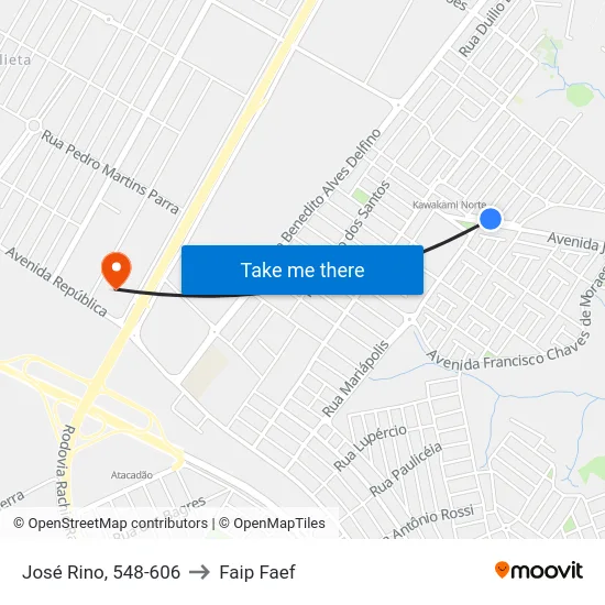 José Rino, 548-606 to Faip Faef map