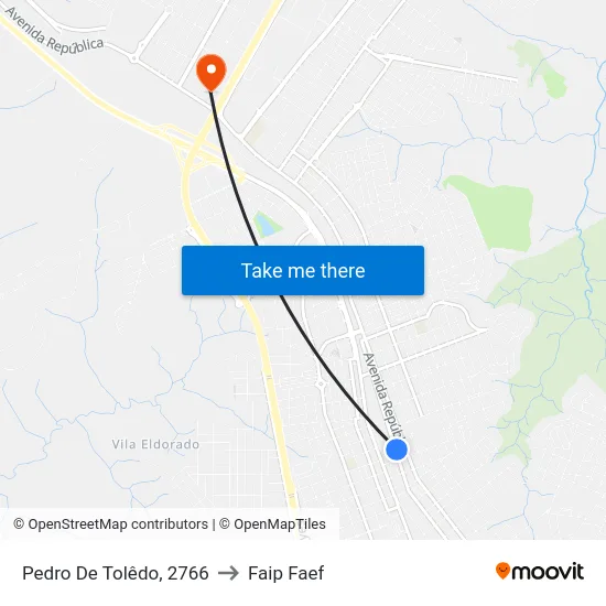Pedro De Tolêdo, 2766 to Faip Faef map