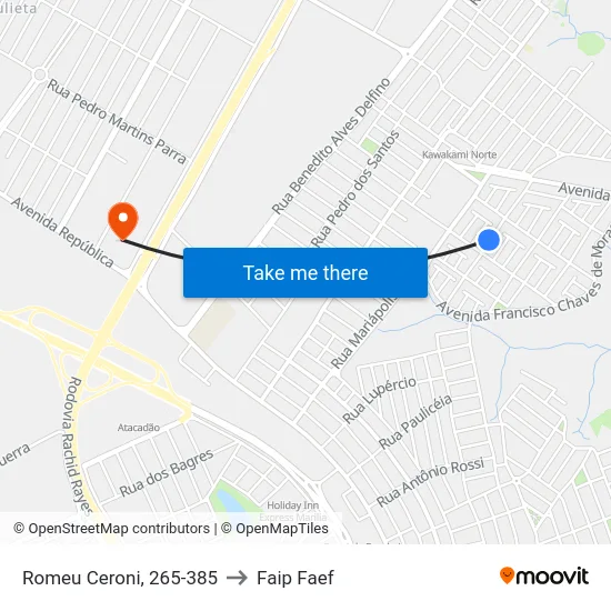 Romeu Ceroni, 265-385 to Faip Faef map