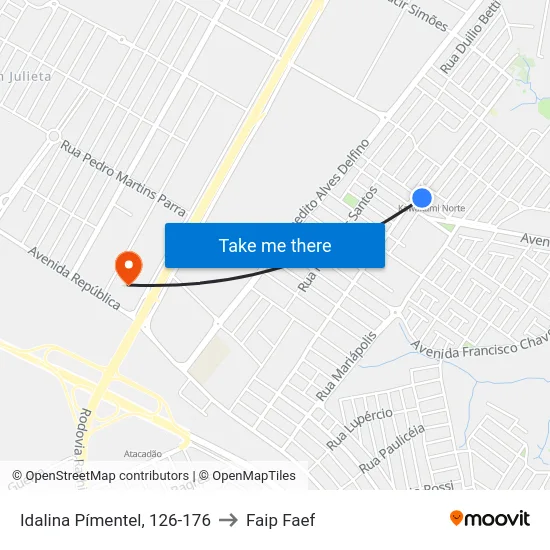 Idalina Pímentel, 126-176 to Faip Faef map