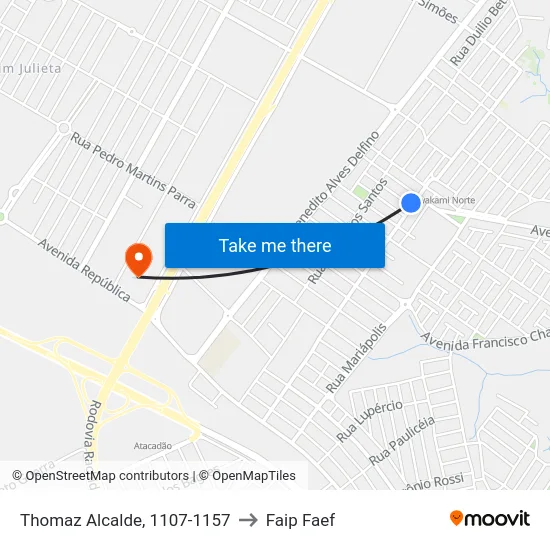 Thomaz Alcalde, 1107-1157 to Faip Faef map