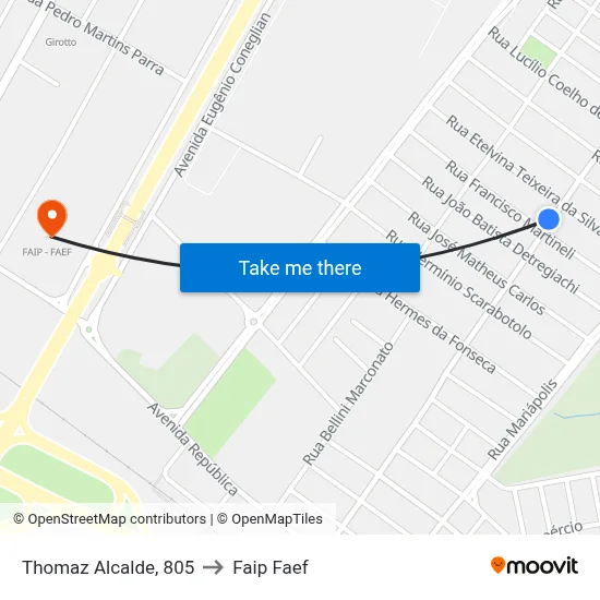 Thomaz Alcalde, 805 to Faip Faef map