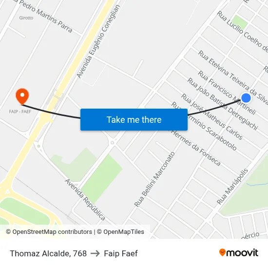 Thomaz Alcalde, 768 to Faip Faef map
