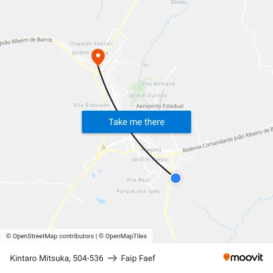Kintaro Mitsuka, 504-536 to Faip Faef map
