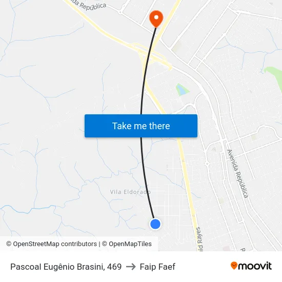 Pascoal Eugênio Brasini, 469 to Faip Faef map