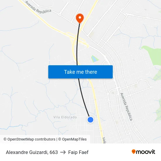 Alexandre Guizardi, 663 to Faip Faef map