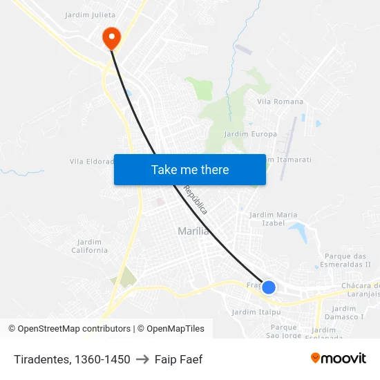 Tiradentes, 1360-1450 to Faip Faef map