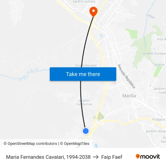 Maria Fernandes Cavalari, 1994-2038 to Faip Faef map