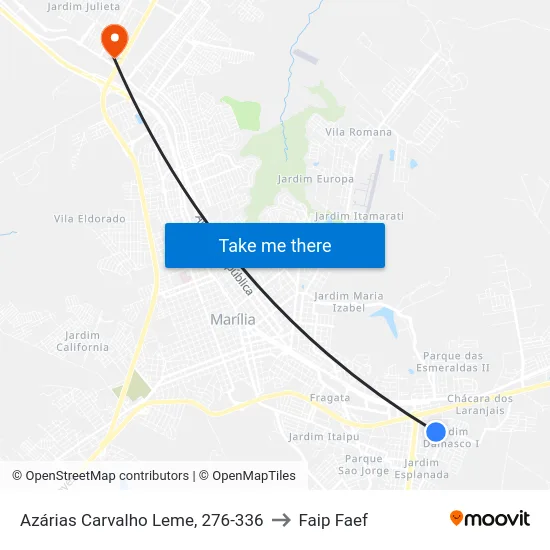 Azárias Carvalho Leme, 276-336 to Faip Faef map