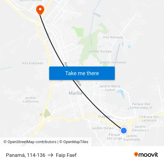 Panamá, 114-136 to Faip Faef map
