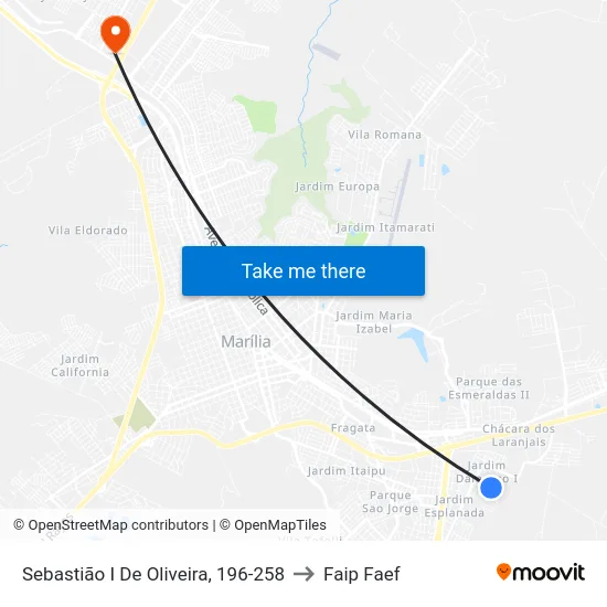 Sebastião I De Oliveira, 196-258 to Faip Faef map