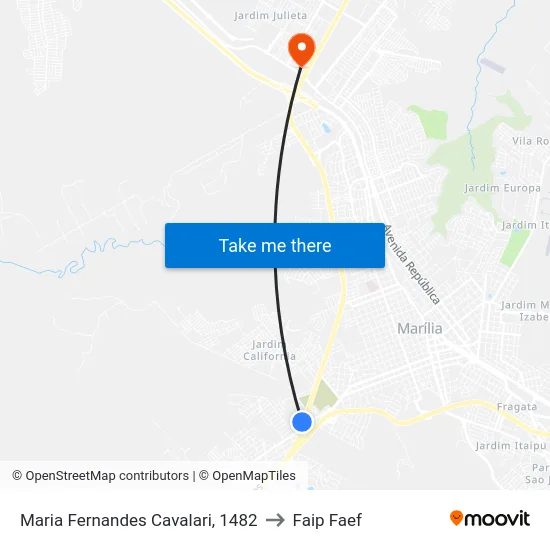 Maria Fernandes Cavalari, 1482 to Faip Faef map