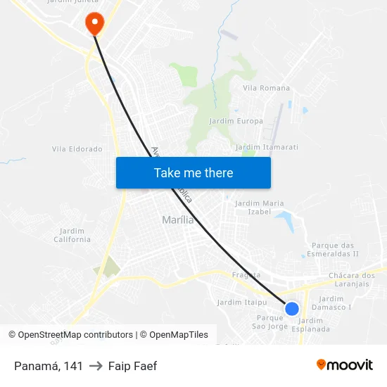 Panamá, 141 to Faip Faef map