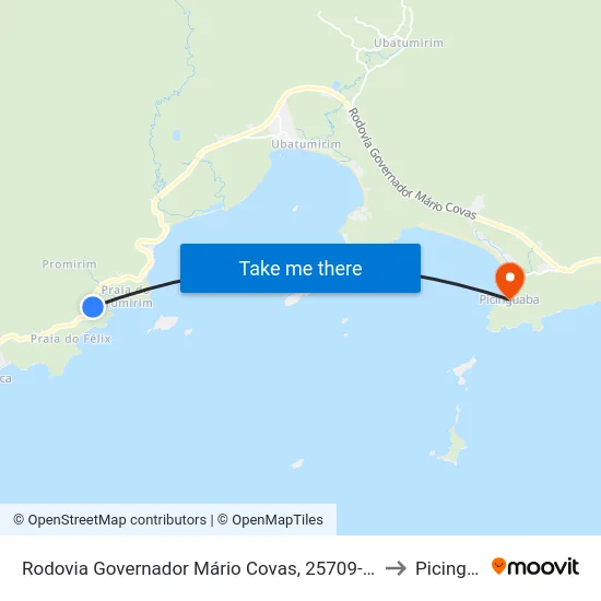 Rodovia Governador Mário Covas, 25709-25727 - Promirim to Picinguaba map