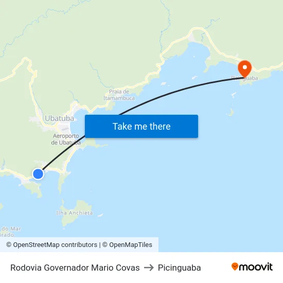 Rodovia Governador Mario Covas to Picinguaba map