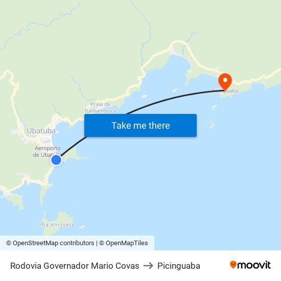 Rodovia Governador Mario Covas to Picinguaba map