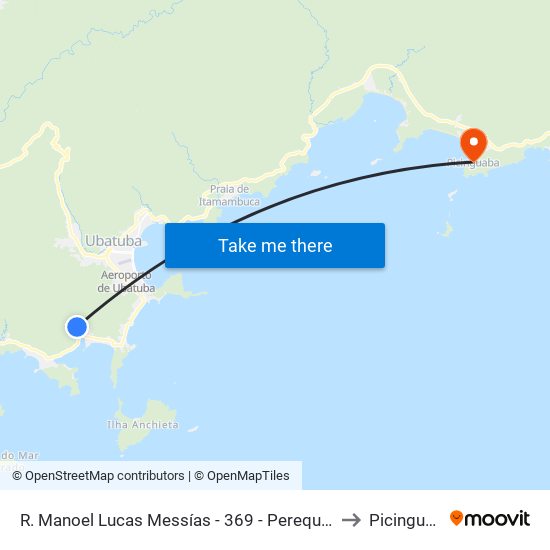 R. Manoel Lucas Messías -  369 - Pereque-Mirim to Picinguaba map