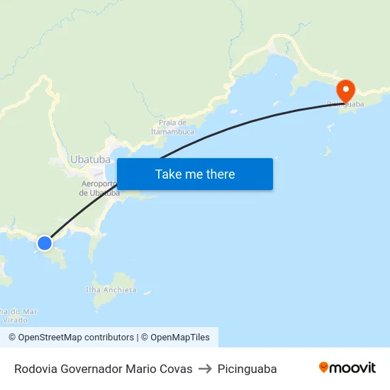 Rodovia Governador Mario Covas to Picinguaba map