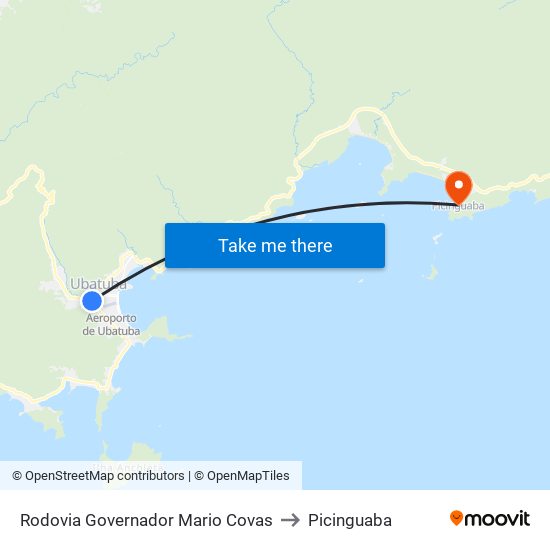 Rodovia Governador Mario Covas to Picinguaba map