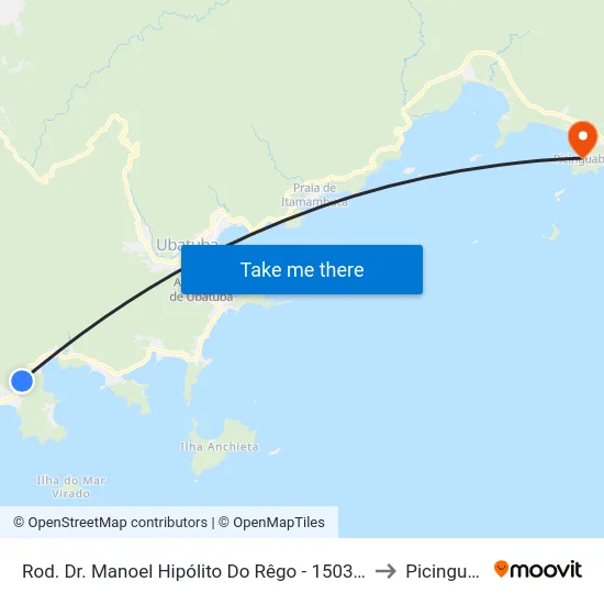 Rod. Dr. Manoel Hipólito Do Rêgo -  15039-15885 to Picinguaba map