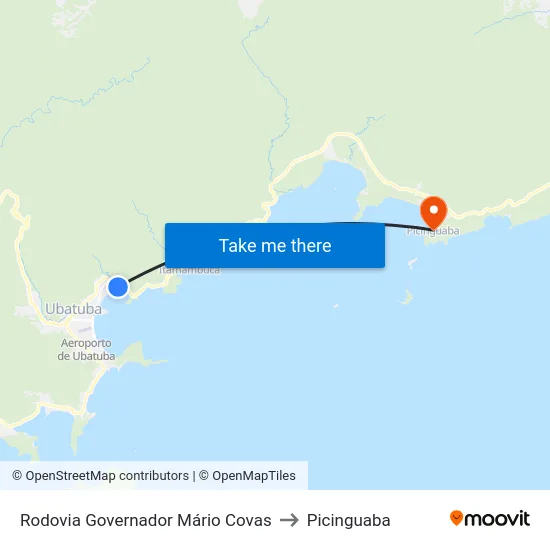 Rodovia Governador Mário Covas to Picinguaba map