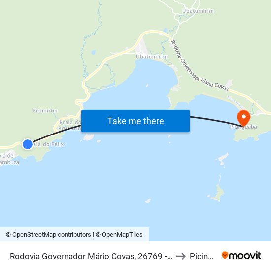 Rodovia Governador Mário Covas, 26769 - Praia Do Itamambuca to Picinguaba map