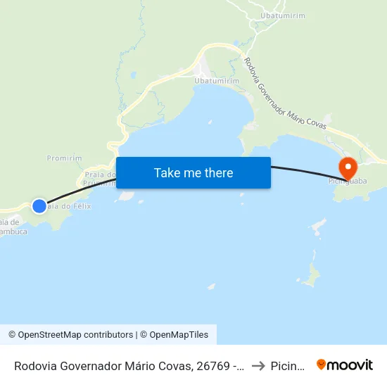 Rodovia Governador Mário Covas, 26769 - Praia Do Itamambuca to Picinguaba map
