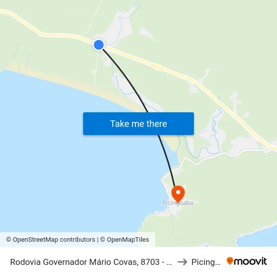 Rodovia Governador Mário Covas, 8703 - Praia Da Fazenda to Picinguaba map