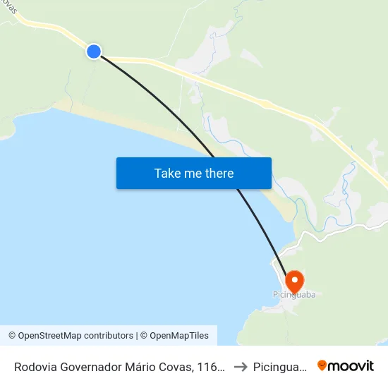 Rodovia Governador Mário Covas, 11622 to Picinguaba map