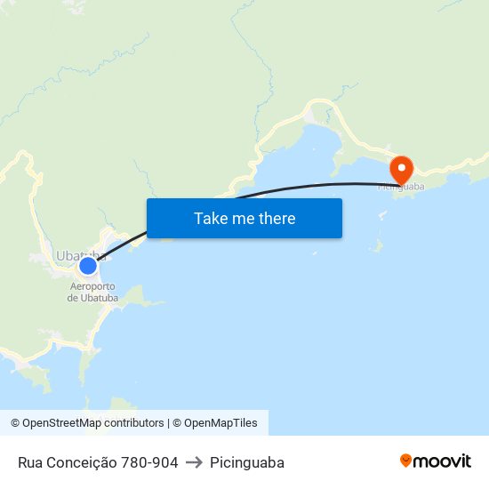 Rua Conceição 780-904 to Picinguaba map