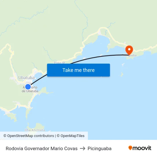 Rodovia Governador Mario Covas to Picinguaba map