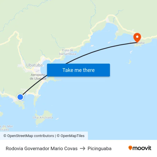 Rodovia Governador Mario Covas to Picinguaba map