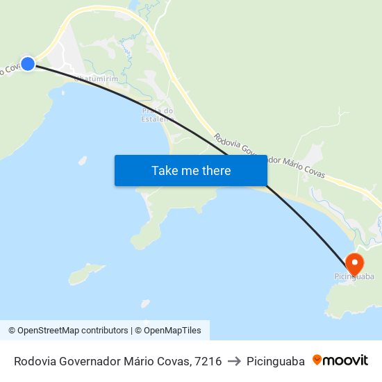 Rodovia Governador Mário Covas, 7216 to Picinguaba map