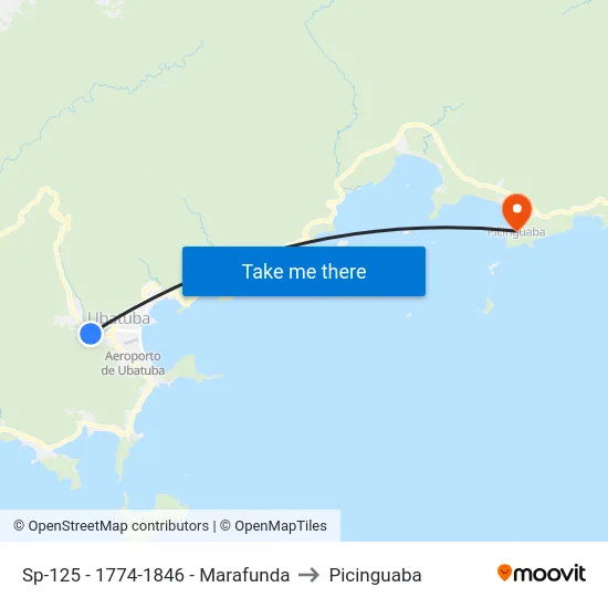 Sp-125 -  1774-1846 - Marafunda to Picinguaba map