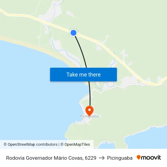 Rodovia Governador Mário Covas, 6229 to Picinguaba map