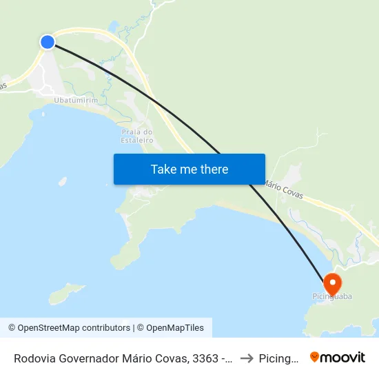 Rodovia Governador Mário Covas, 3363 - Vila Barbosa to Picinguaba map