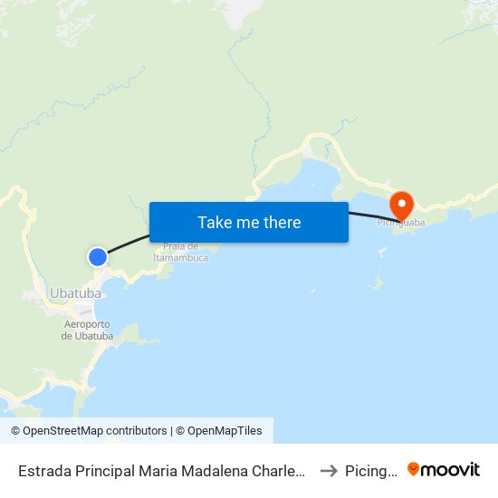 Estrada Principal Maria Madalena Charleaux, 799 - Taquaral to Picinguaba map